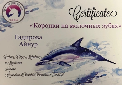 ГАДИРОВА Айнур Захировна